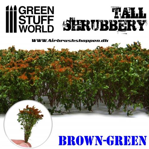 Plante - Tall Shrubbery - Brown Green  - Høje buskadser  Brungrøn